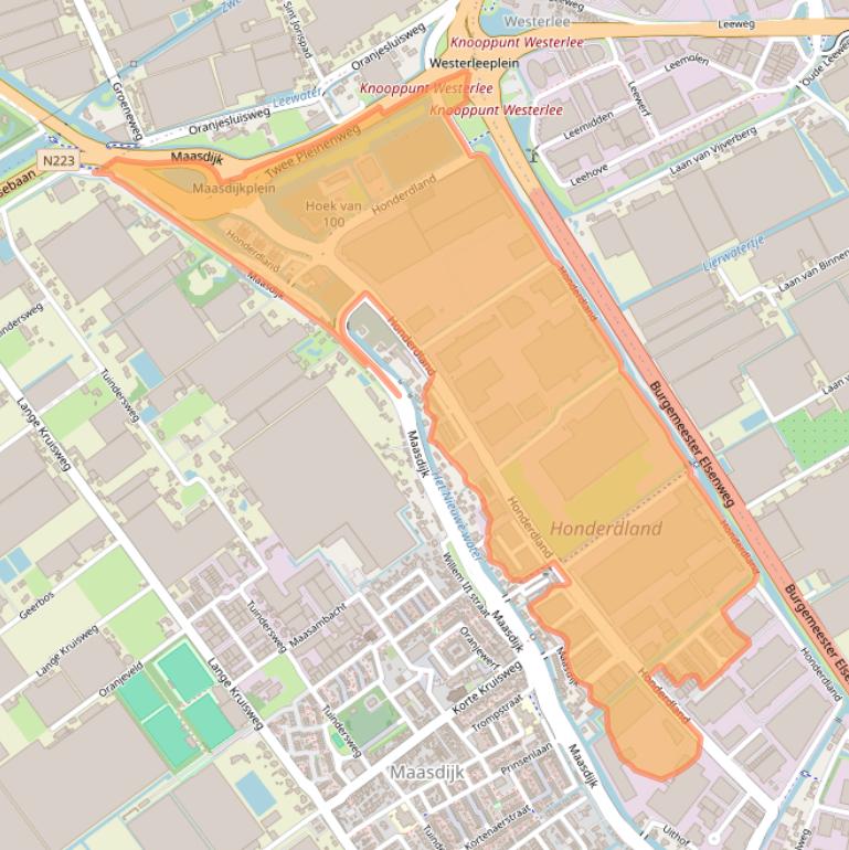 Kaart van postcodegebied 2676LV.