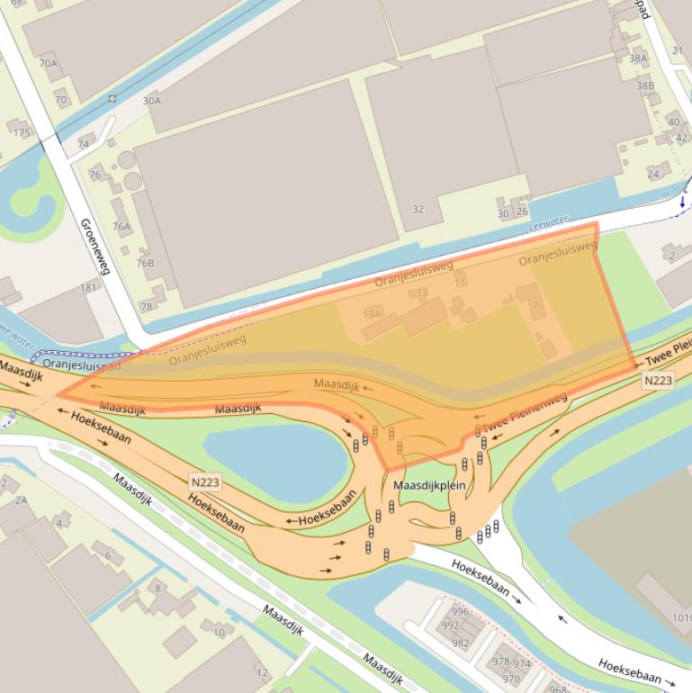 Kaart van postcodegebied 2676NA.