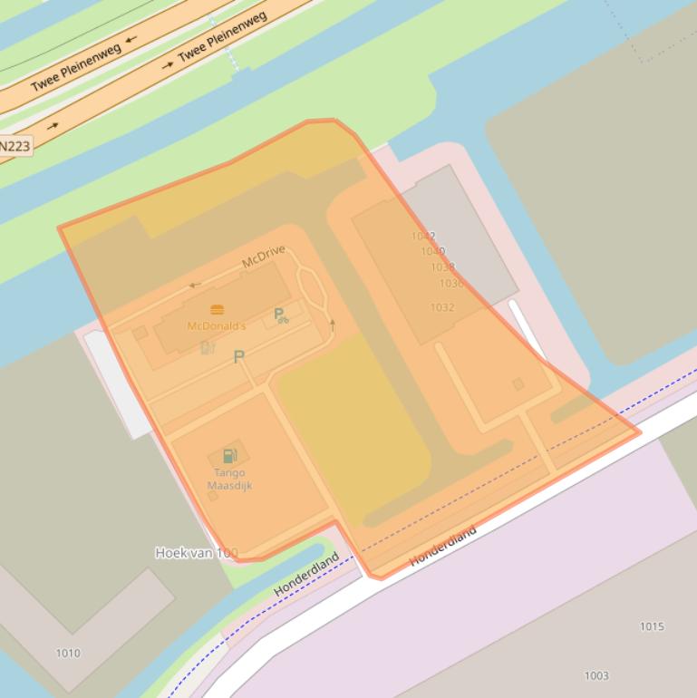 Kaart van postcodegebied 2676ND.