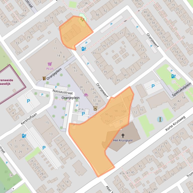 Kaart van postcodegebied 2676TC.