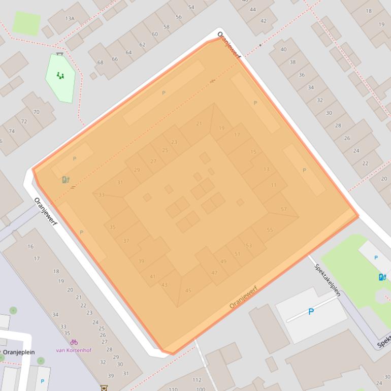 Kaart van postcodegebied 2676TD.