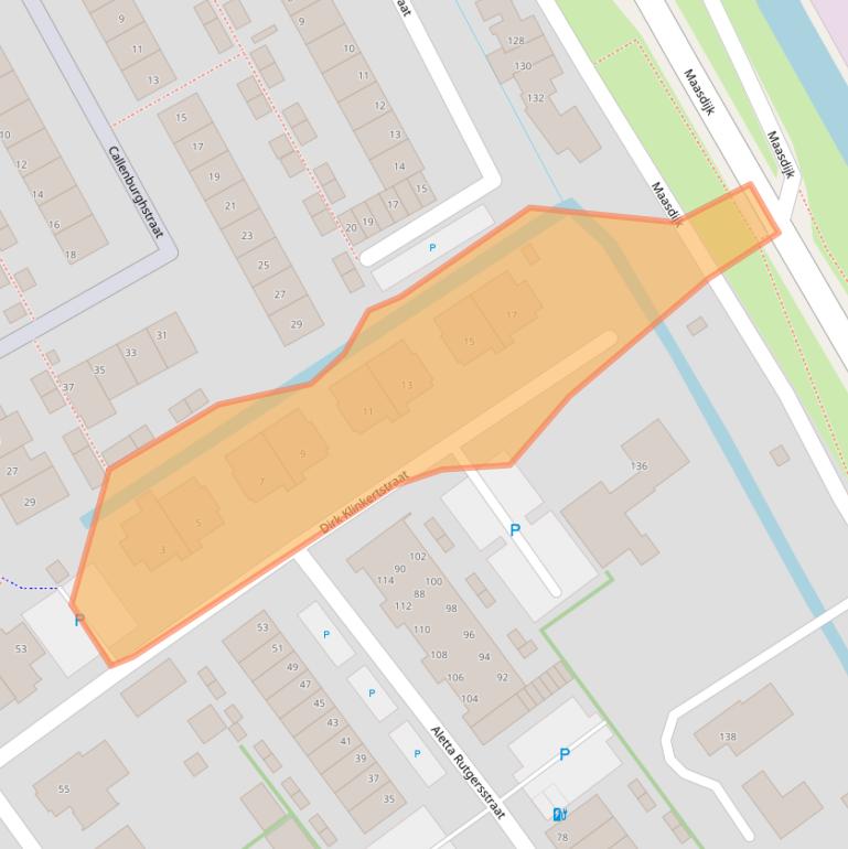 Kaart van postcodegebied 2676TW.