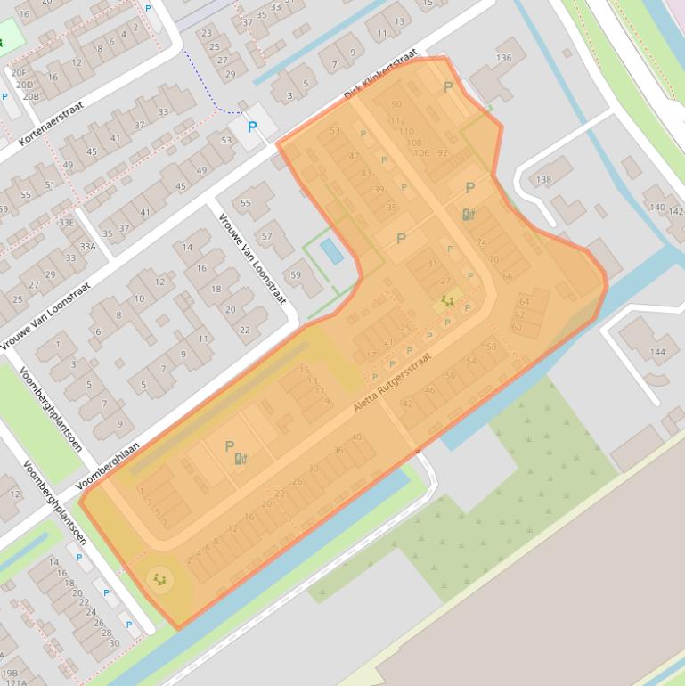 Kaart van postcodegebied 2676TX.