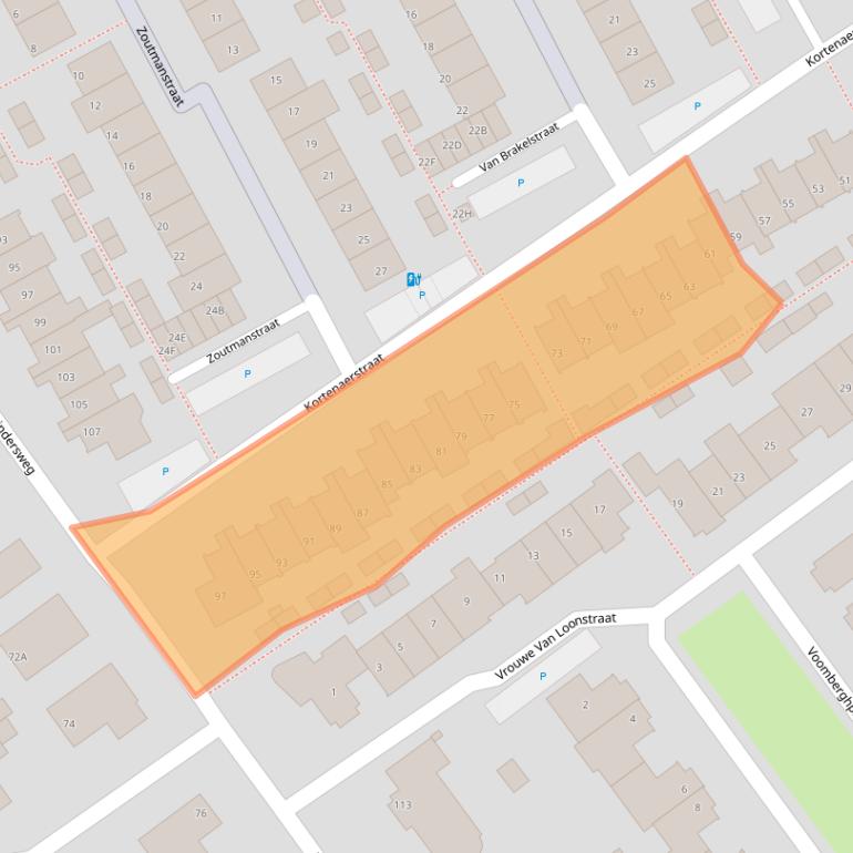 Kaart van postcodegebied 2676VE.