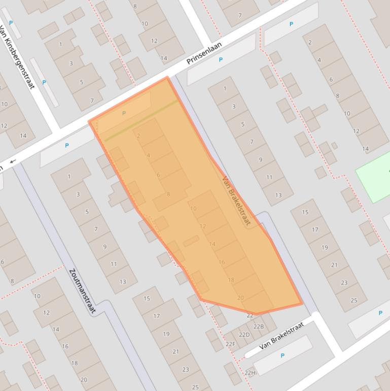 Kaart van postcodegebied 2676VL.