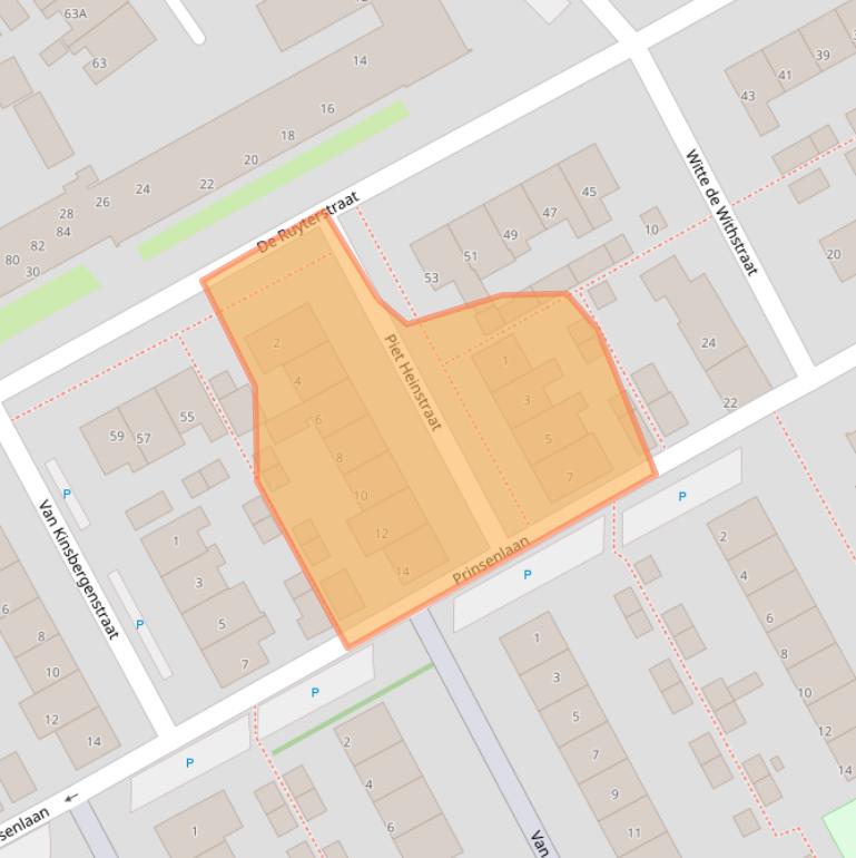 Kaart van postcodegebied 2676VT.