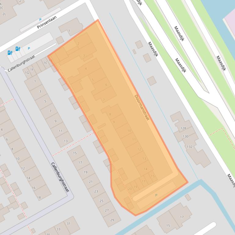 Kaart van postcodegebied 2676VX.