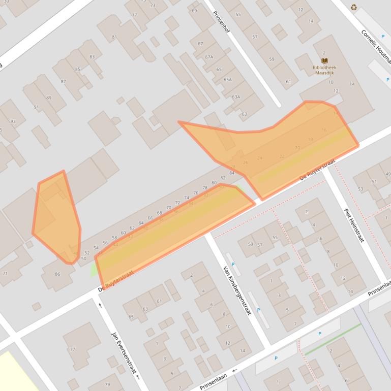 Kaart van postcodegebied 2676XC.