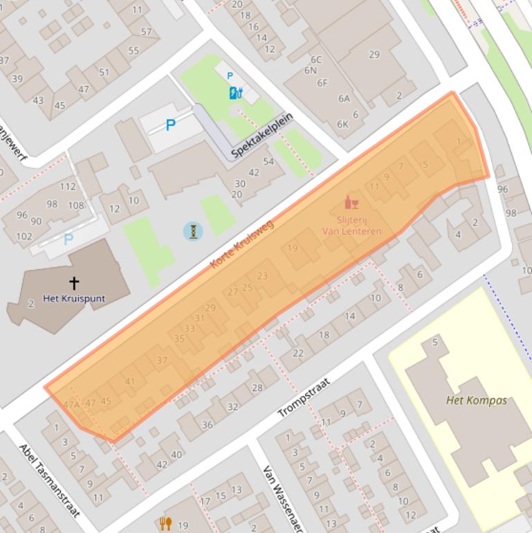 Kaart van postcodegebied 2676XK.