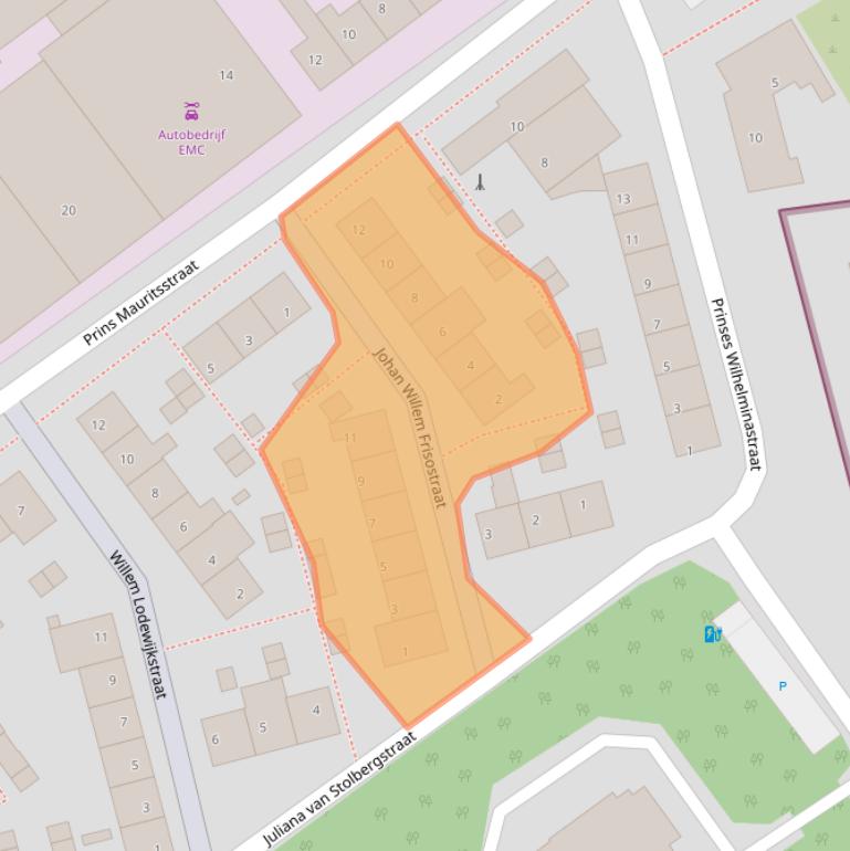 Kaart van postcodegebied 2676XX.