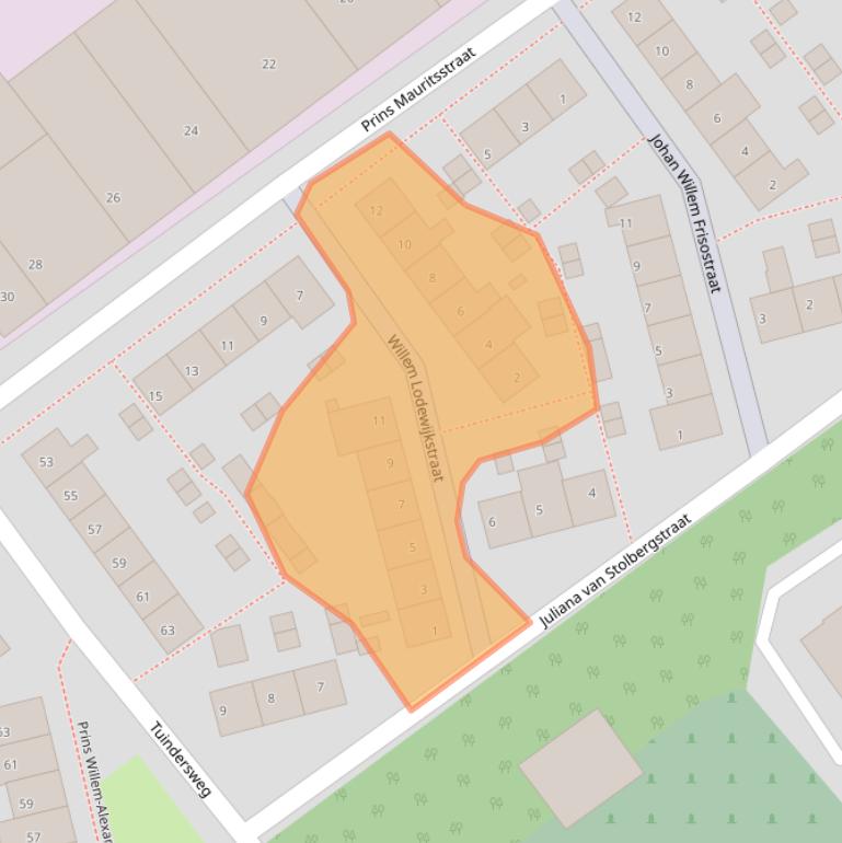 Kaart van postcodegebied 2676XZ.