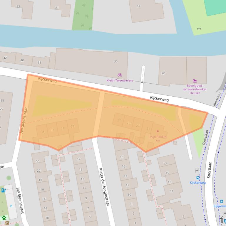 Kaart van postcodegebied 2678AA.