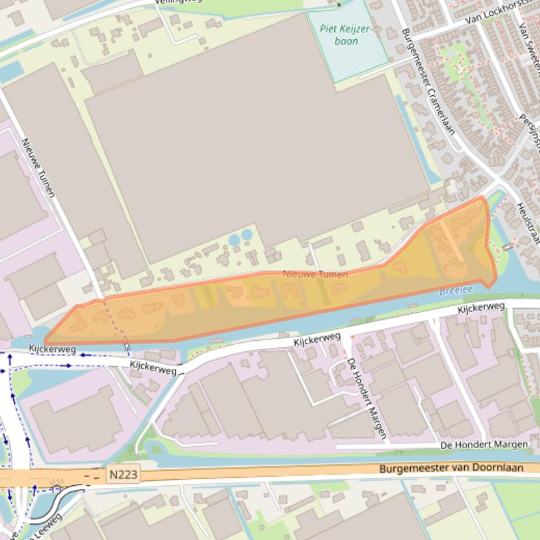 Kaart van postcodegebied 2678AH.