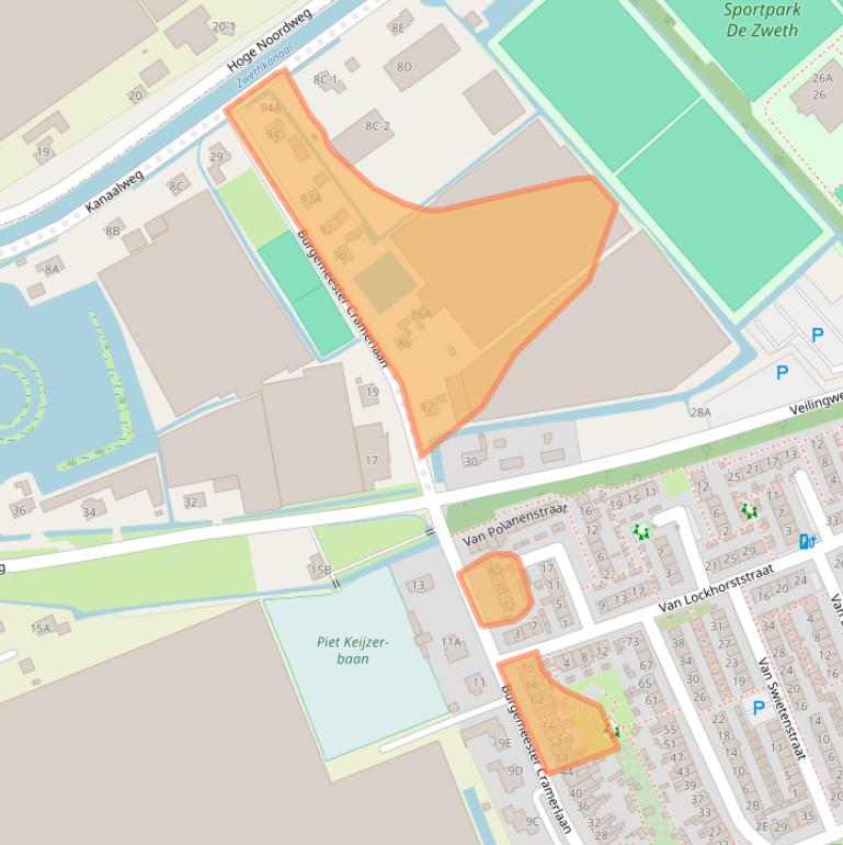 Kaart van postcodegebied 2678AN.