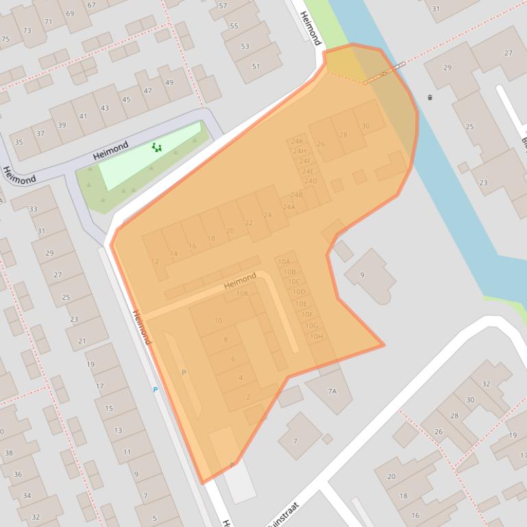 Kaart van postcodegebied 2678BJ.