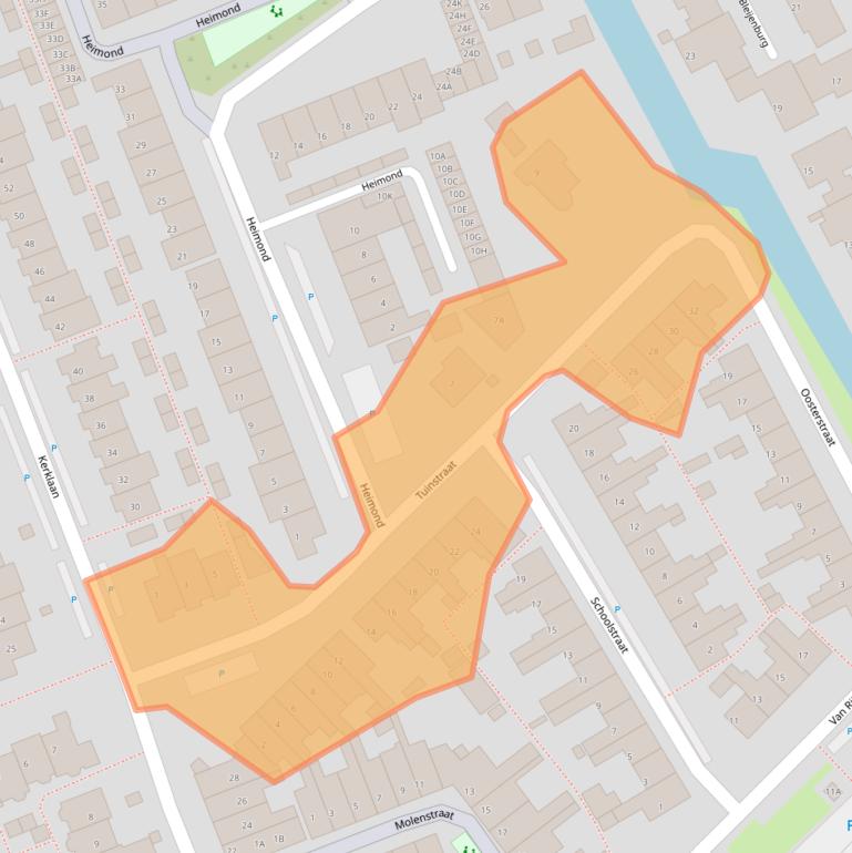 Kaart van postcodegebied 2678BK.