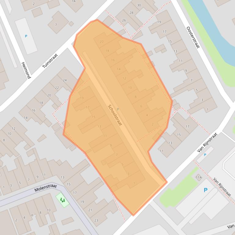 Kaart van postcodegebied 2678BM.