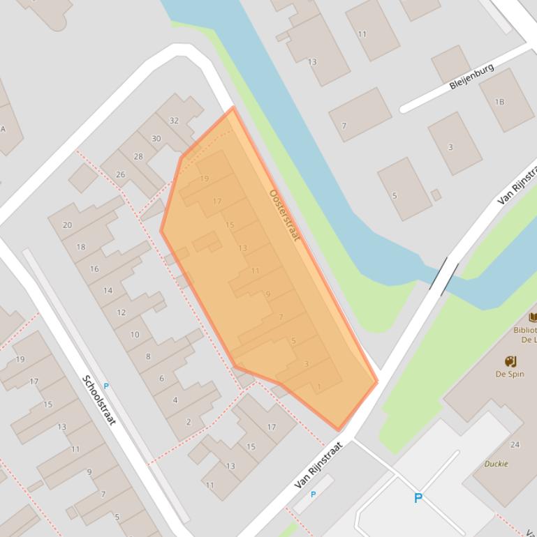 Kaart van postcodegebied 2678BN.