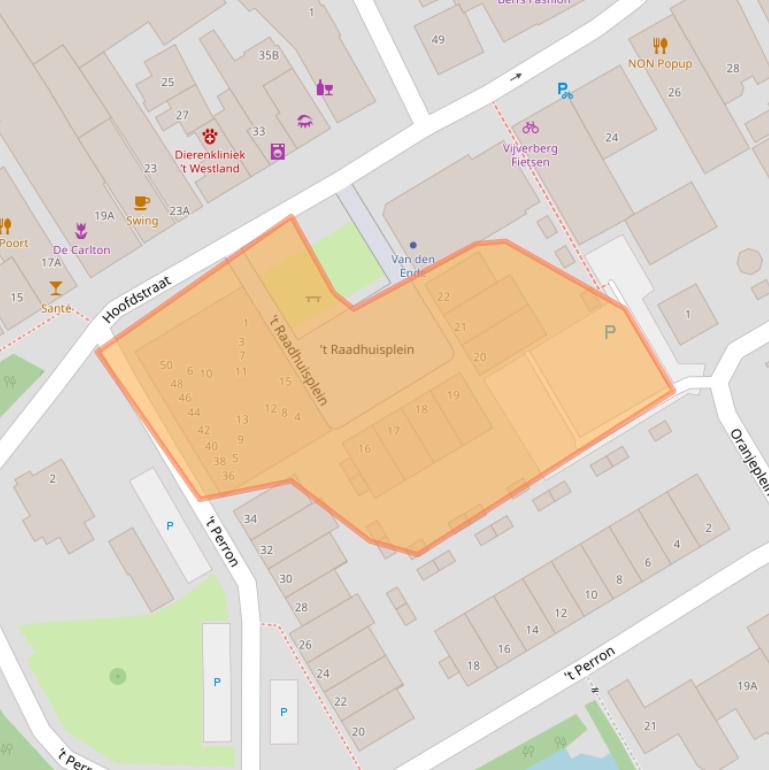 Kaart van postcodegebied 2678CD.