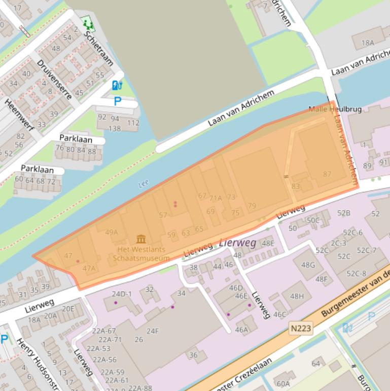 Kaart van postcodegebied 2678CT.