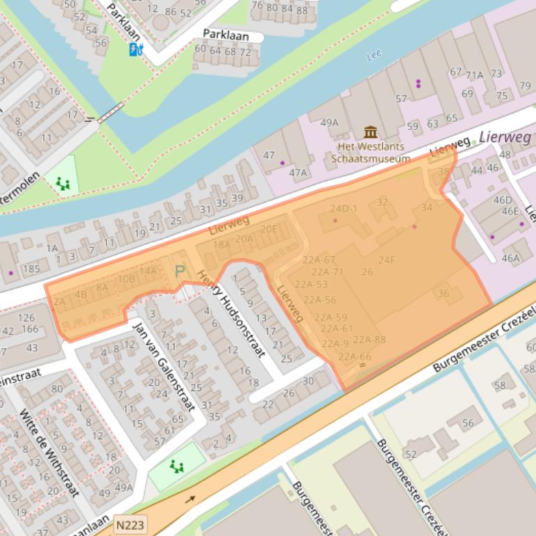 Kaart van postcodegebied 2678CW.