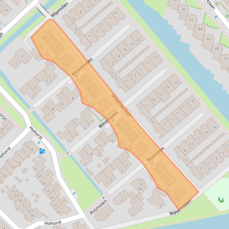 Kaart van postcodegebied 2678DG.