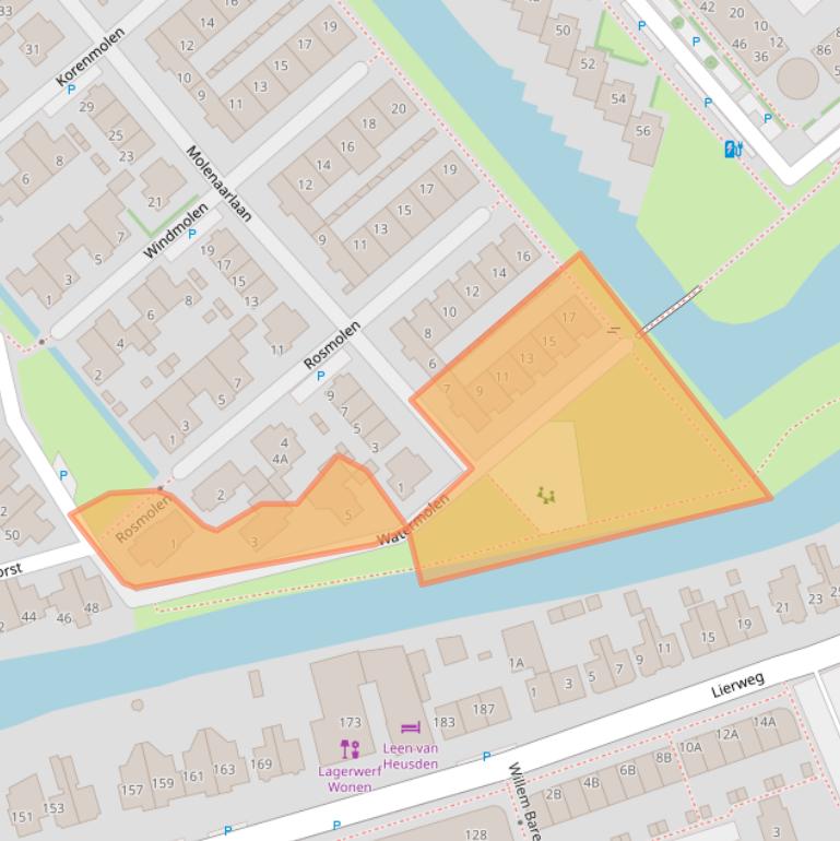 Kaart van postcodegebied 2678DJ.