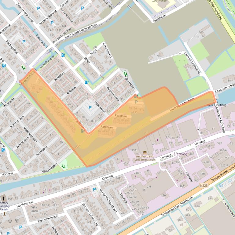 Kaart van postcodegebied 2678DM.