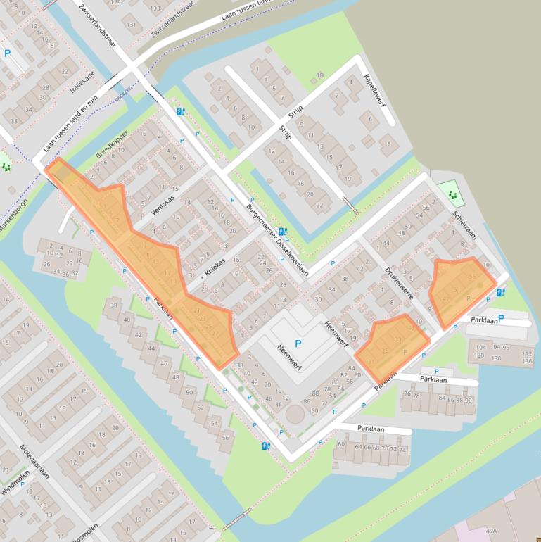 Kaart van postcodegebied 2678DN.