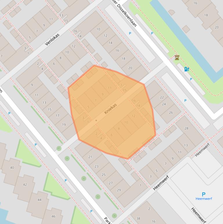 Kaart van postcodegebied 2678DS.