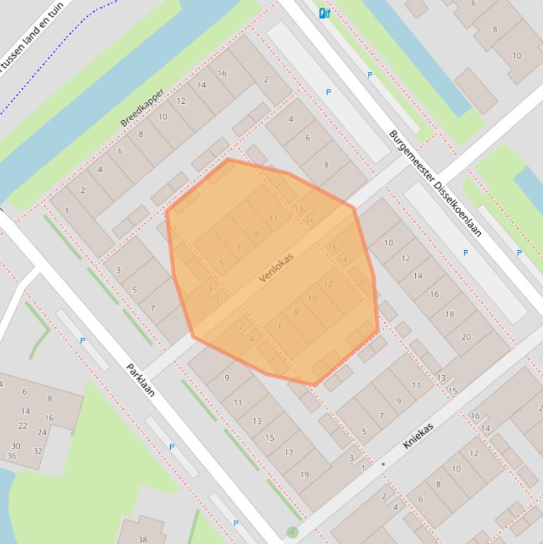 Kaart van postcodegebied 2678DT.