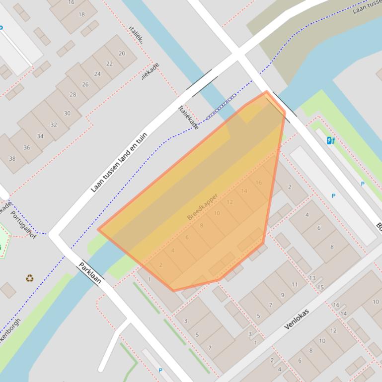 Kaart van postcodegebied 2678DV.