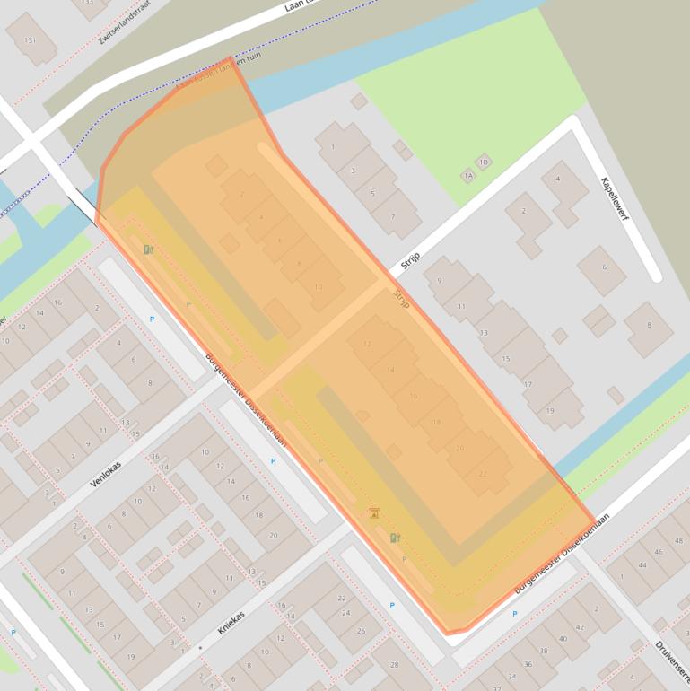 Kaart van postcodegebied 2678DX.