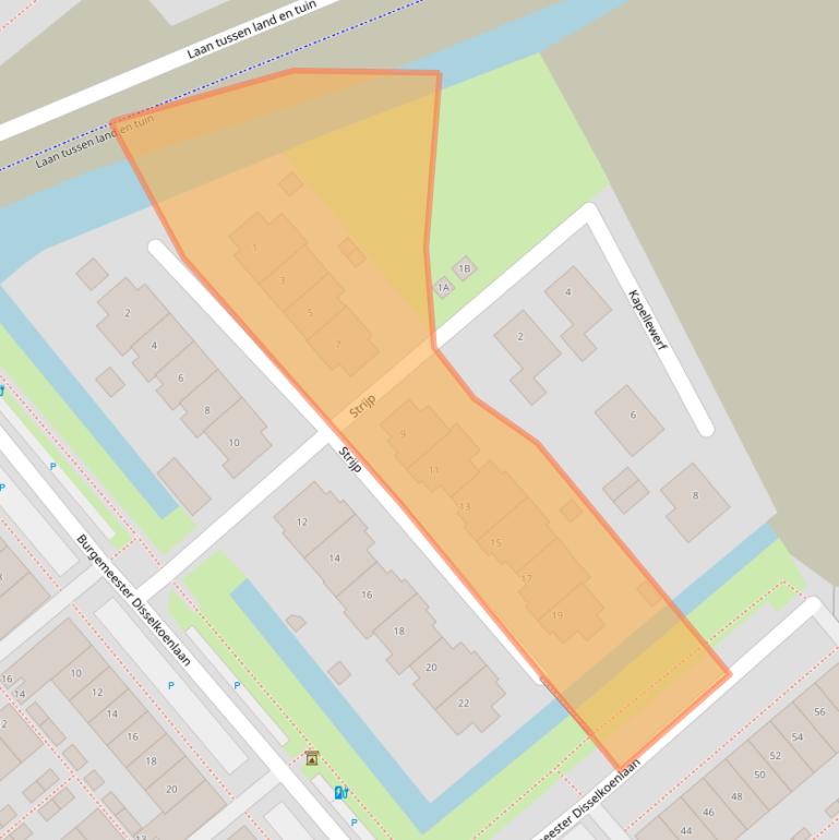 Kaart van postcodegebied 2678DZ.