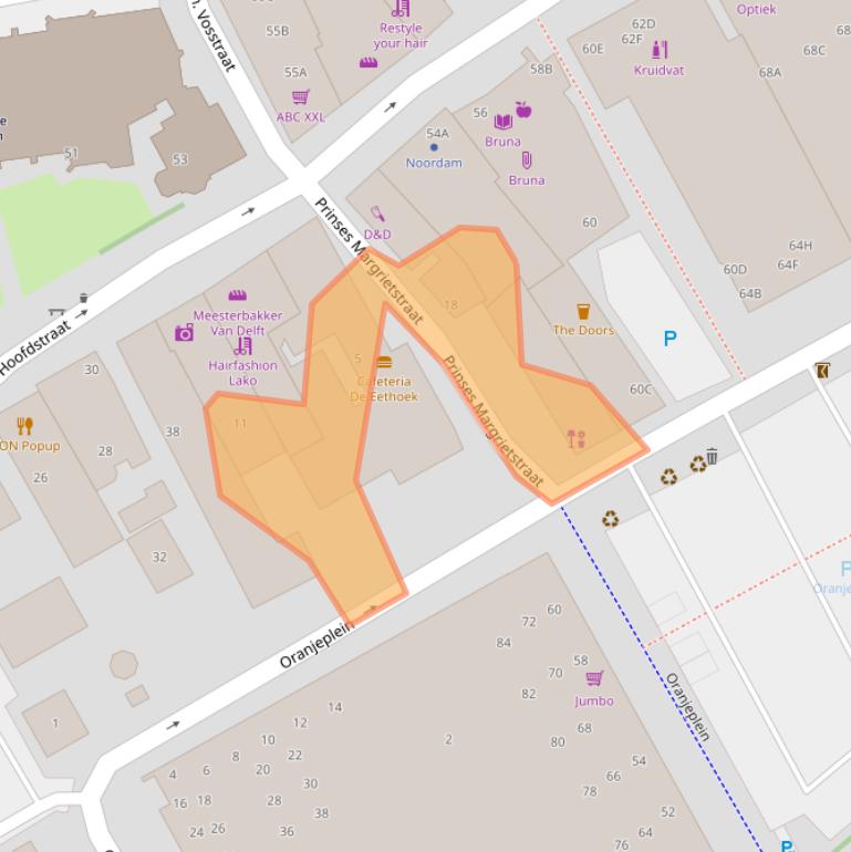 Kaart van postcodegebied 2678EC.