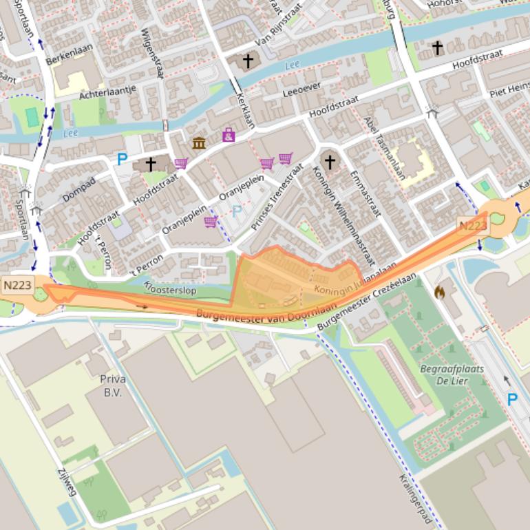 Kaart van postcodegebied 2678ED.