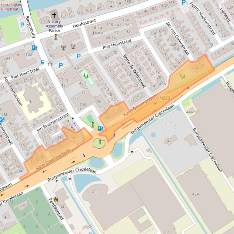 Kaart van postcodegebied 2678EX.