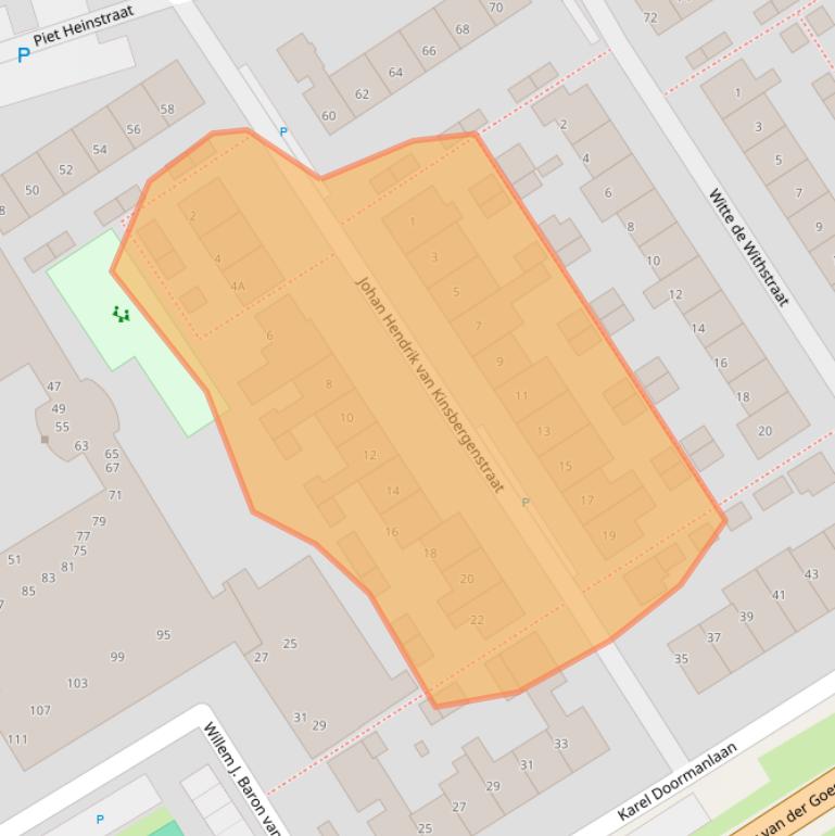 Kaart van postcodegebied 2678GD.