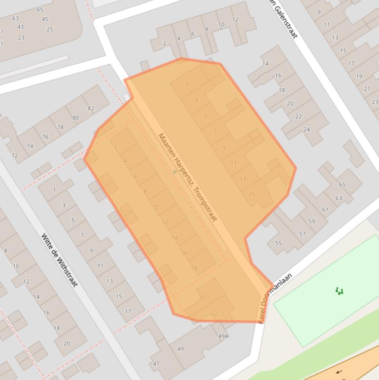 Kaart van postcodegebied 2678GH.