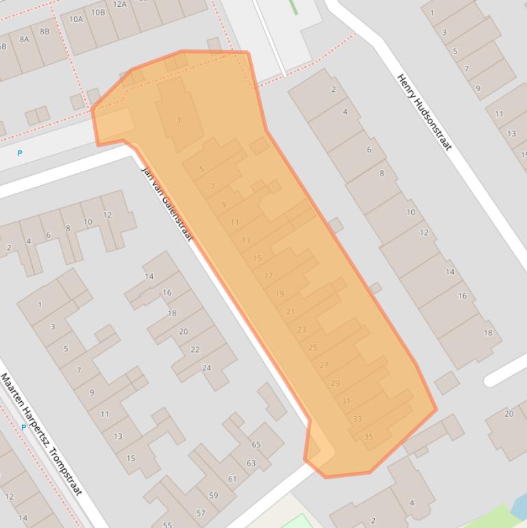 Kaart van postcodegebied 2678GJ.