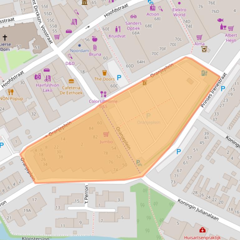 Kaart van postcodegebied 2678GP.