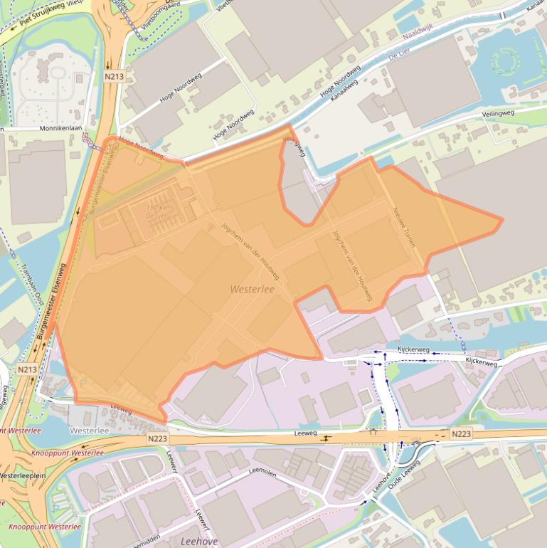 Kaart van postcodegebied 2678HA.