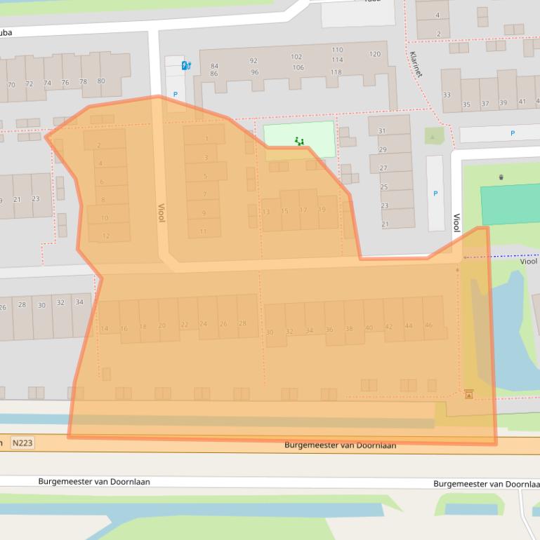 Kaart van postcodegebied 2678HG.