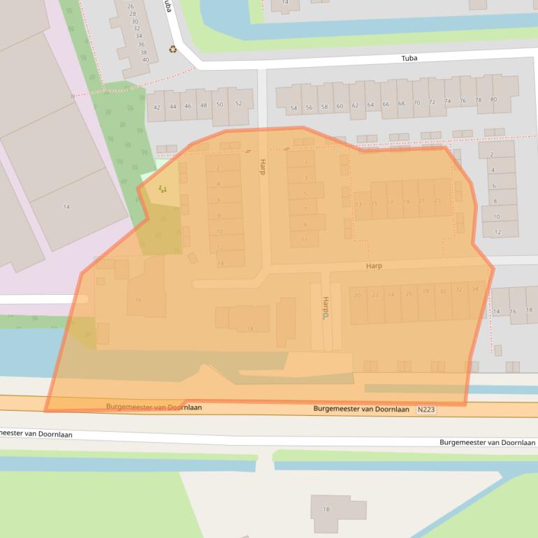 Kaart van postcodegebied 2678HH.