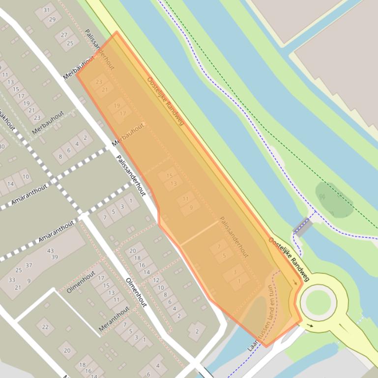 Kaart van postcodegebied 2678JC.