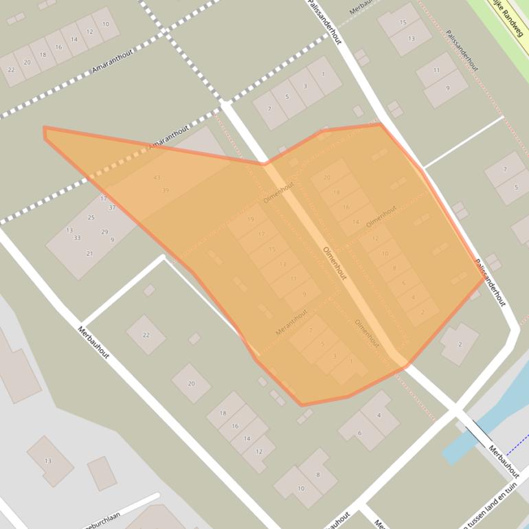 Kaart van postcodegebied 2678JD.