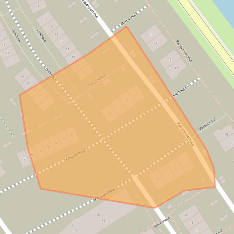 Kaart van postcodegebied 2678JE.