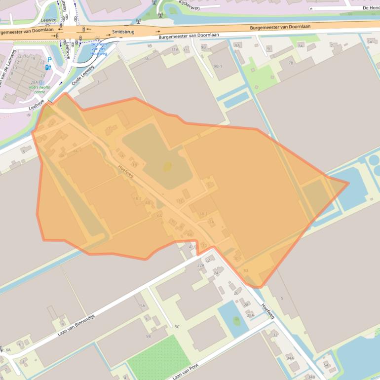 Kaart van postcodegebied 2678KJ.