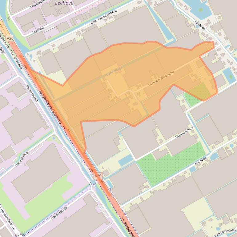 Kaart van postcodegebied 2678KL.