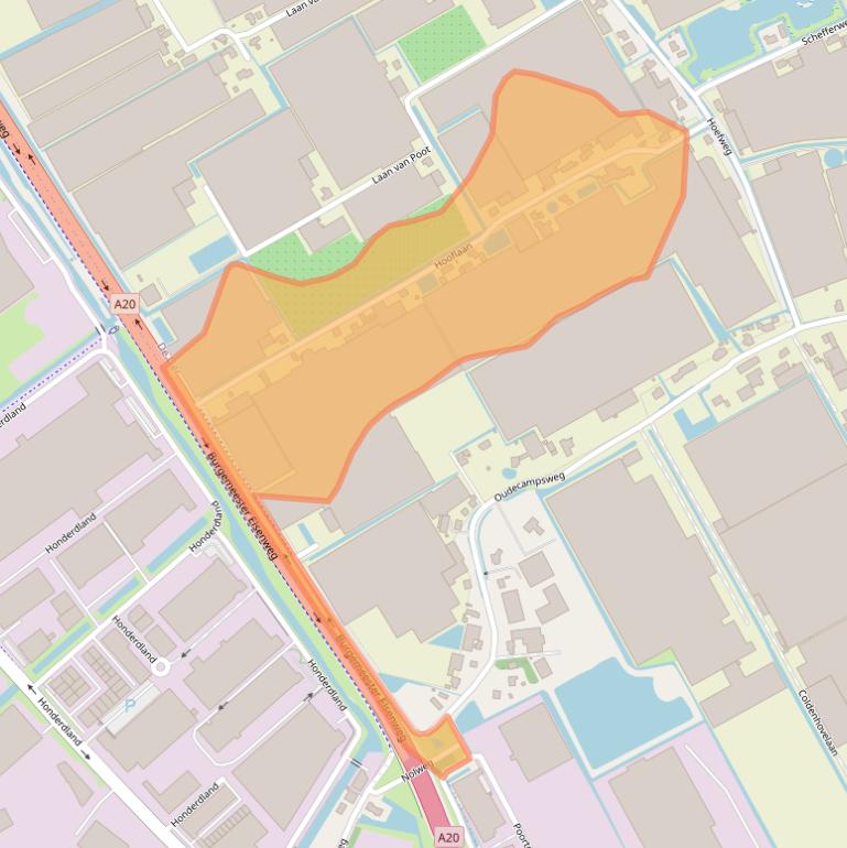 Kaart van postcodegebied 2678KM.